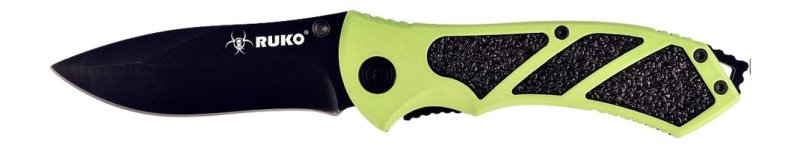 RUKO RUK0061HG 440A Folding Knife HiViz Green