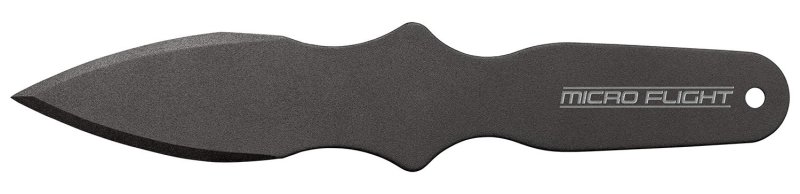Cold Steel CS80STMB Micro Flight Thrower Fixed Plain Spear Point Black 550C Steel Blade/Handle