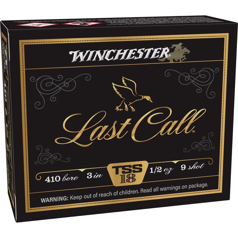 Winchester AMMO 410Ga 3in 10rd #9 Last Call Waterfowl TSS 1/2oz Shotshells