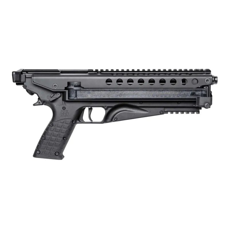 KelTec P50 5.7x28mm Black Pistol: Lightweight, 50-Round Magazines, 9.6" Barrel, 15" Length, 5lbs Trigger Pull