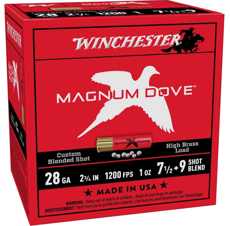 Winchester WIN MAG DOVE 28 GAUGE 2.75In 1oz Shot #7.5-9