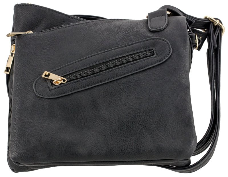 Bulldog BDP-030 Cross Body Purse Holster Black Leather 9-Rounds