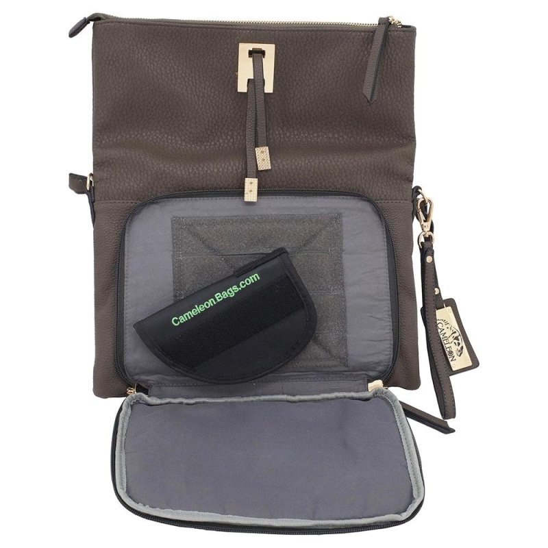 Cameleon Aya 49073 Conceal Carry Purse Clutch/Crossbody Black