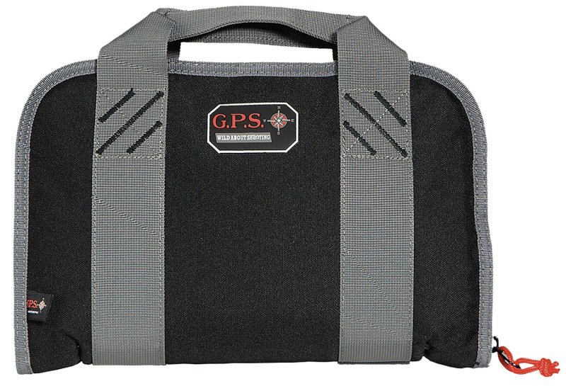 GSM Outdoors Pistol Case Black Soft Up to 2 Compact Pistols