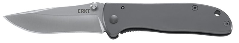 CRKT Drifter EDC Knife 2.88" Satin Blade Silver Stainless Handle