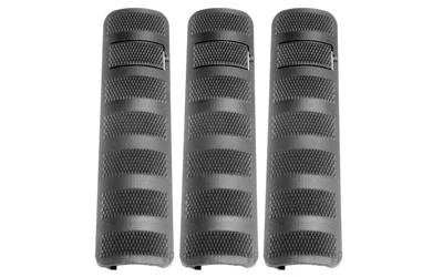 Troy Industries SCOV-BRC-36BT-00 Battle Rail Covers 6.2" Black 3-Pack