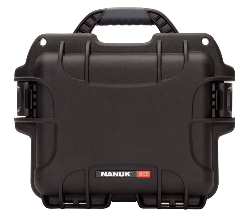 Nanuk 908 Waterproof Black Resin with Foam Padding 9081001