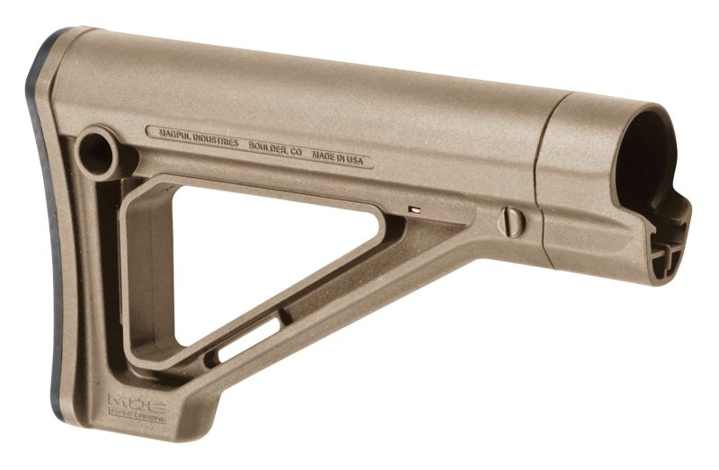 Magpul MOE Fixed Carbine Stock Mil-Spec FDE AR15/M16 MAG480-FDE