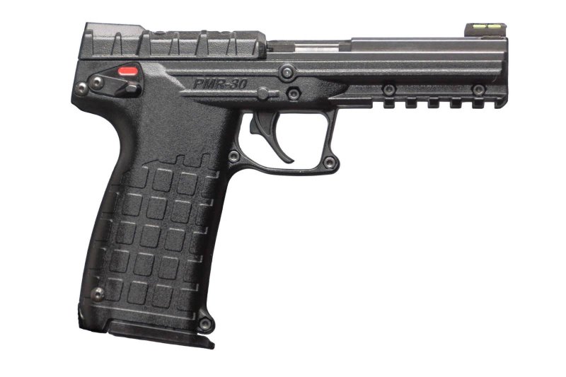 Kel-Tec PMR30BBLK High-Capacity .22 Magnum Semi-Auto Pistol: Lightweight, Compact, 4.3-Inch Fluted Steel Barrel, 30+1 Rounds, Picatinny Rail, Black Polymer Grip