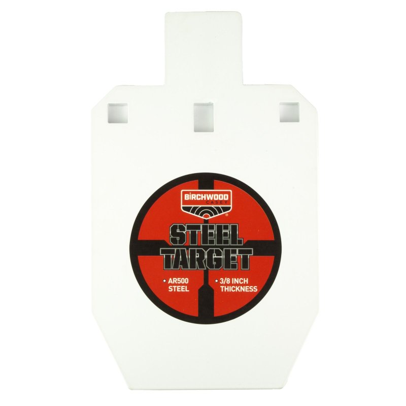Birchwood Casey BC-47661 AR500 Steel IPSC Silhouette Target 10in 3/8in