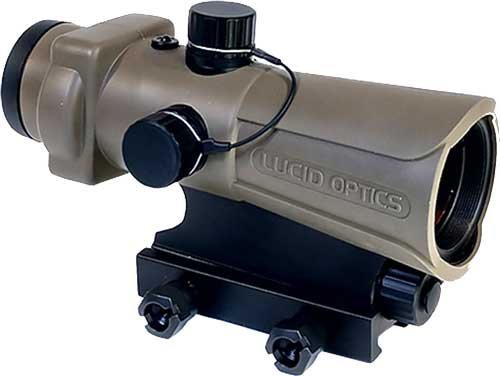 Lucid HD7 Gen III 2MOA Red Dot Sight 4-Reticle Compact FDE Tan