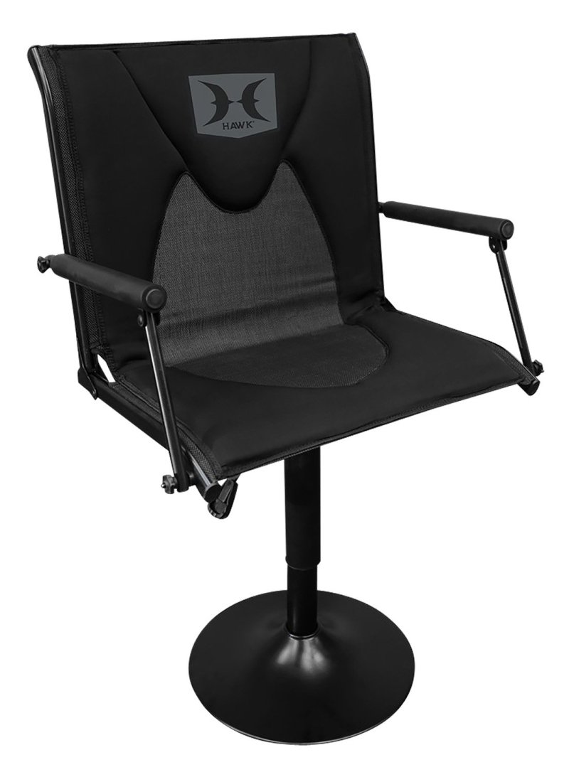 Hawk Treestands HWK-PBC 360 Swivel Blind Chair Black Adjustable Height