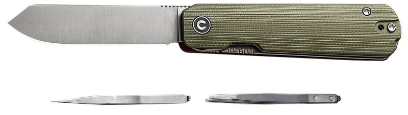 Civivi C21004B-1 Sendy Green/Red G10 Tweezers & Toothpick Nitro-V Blade