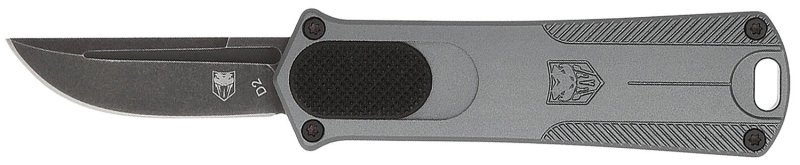 CobraTec California 952 Grey OTF 1.75" D2 Steel Drop Point Blade