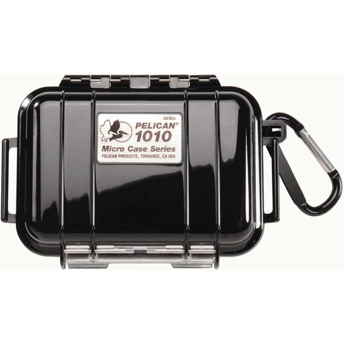 Pelican 1010 Micro Case Black/Clear Waterproof O-Ring Crushproof