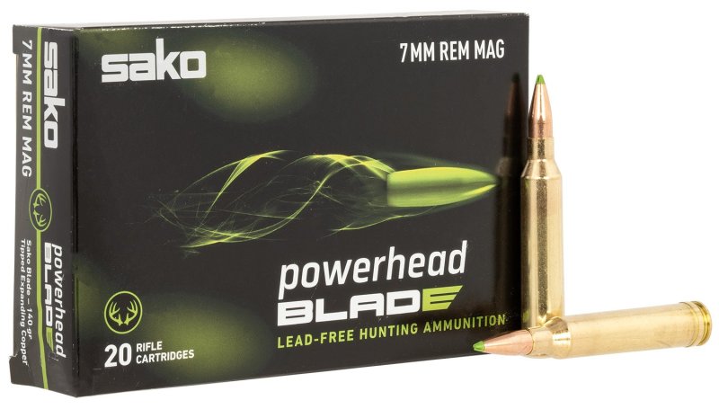 Sako JASPHB7MMRM140B PowerHead Blade 7mm 140gr Lead-Free Ammo 20 Rounds