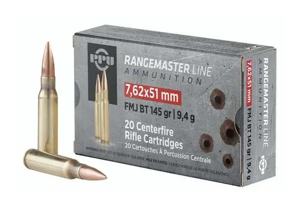 Prvi Partizan PPRM762 7.62x51mm 145gr FMJ BT 20 Round Box .308 WINCHESTER