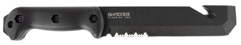 Ka-Bar BK3 Becker Tac Tool 7" Chisel Blade, Black Handle, Sheath Included