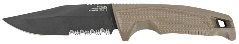 SOG SOG17220457 Recondo FX 4.6" Part Serrated 440C Blade with Sheath