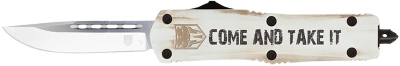 CobraTec Knives FS-3 MCATIFS3TNS 3 In OTF Tanto D2 Steel White