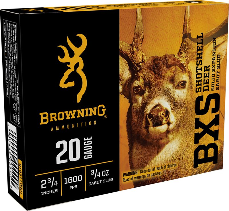 Browning 20ga 2-3/4'' 3/4oz Sabot Slug Ammo