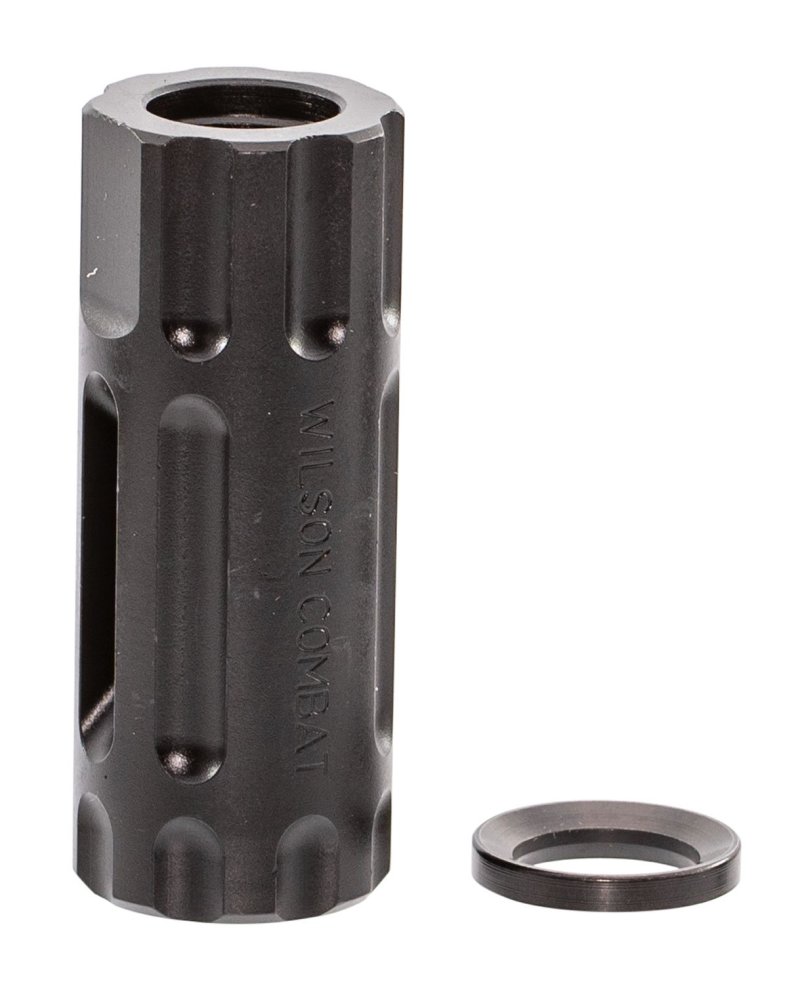 Wilson Combat TRQCOMP12X28 Q-Comp Muzzle Brake 1/2"-28 TPI Black Steel