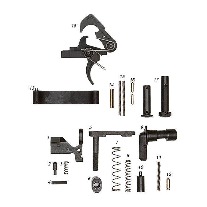FAB Defense AR-15 Lower Parts Kit with QMS Trigger 16-001