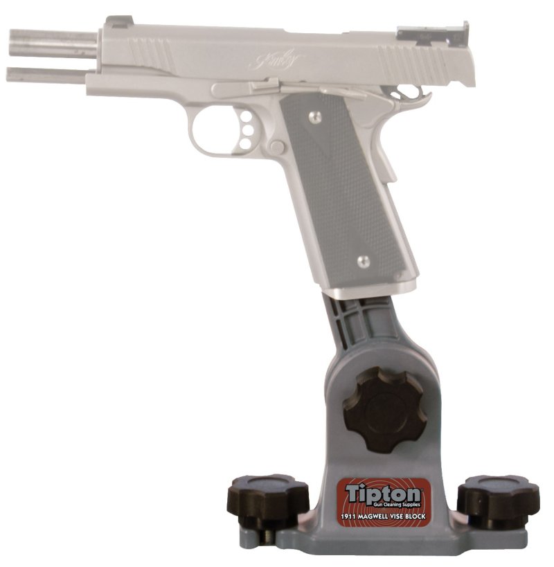 Tipton 1911 Magazine Well Vise Block 558080 Gray/Red