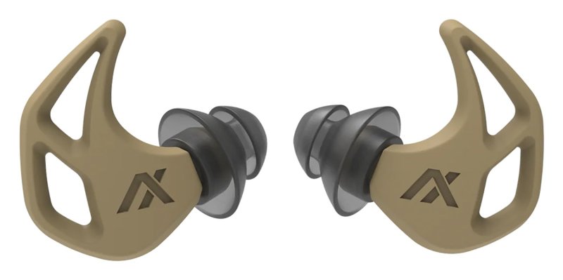 AXIL X20 Earplugs Desert Tan, Dual Noise Protection, 19-24 dB NRR/SNR