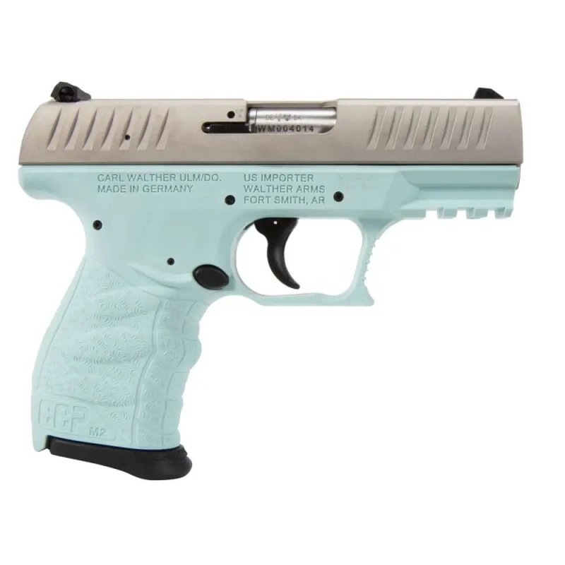 Walther CCP M2+ 9mm 3.54 in Barrel Angel Blue Stainless 8+1 Action