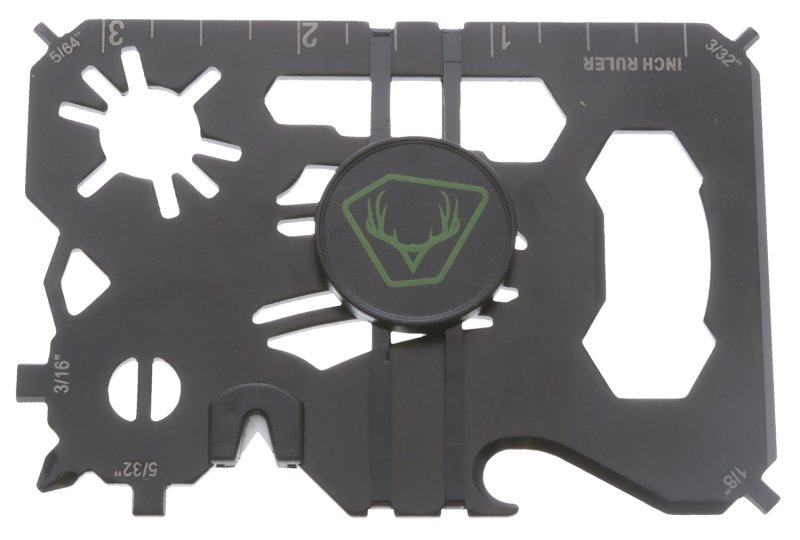 HME HMEWMT 20-In-1 Wallet Multi-Tool Black Metal for Archery