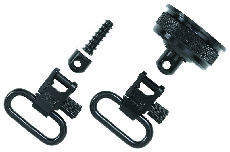 Uncle Mike's 18032 Swivel Set 12 Gauge Remington 11-87 Steel Blued 1 in