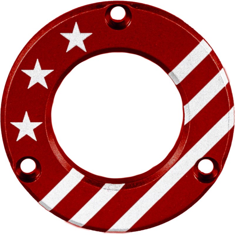 Axcel ADVR-HUB-RDUSA Red Engraved Patriotic USA Driver Hubcap