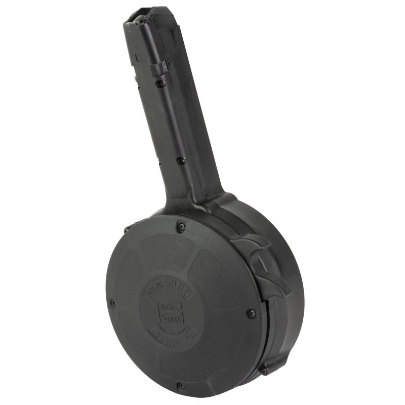 KCI USA KCI-MZ027 9mm Luger 50rd Drum Magazine for Glock 17-45