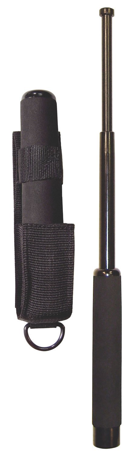 DNZ Products NS-16F Expandable 16 In Steel Baton Black Rubber Handle