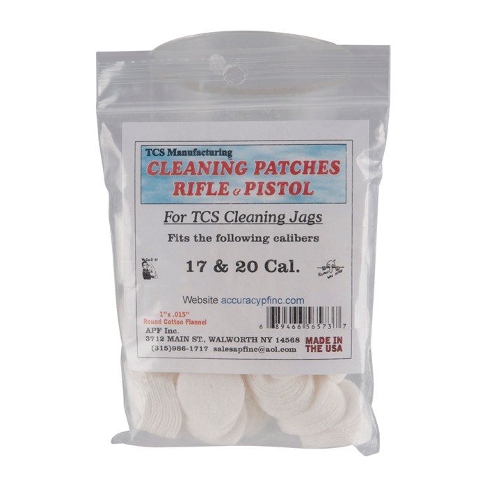 TCS CLEANING PATCHES 17-22 CALIBER