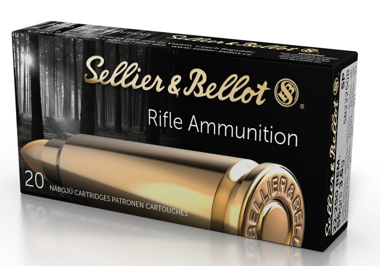 Sellier & Bellot SB22250B 22-250 REM 55GR SP Semi-Jacketed Soft Point 20/25