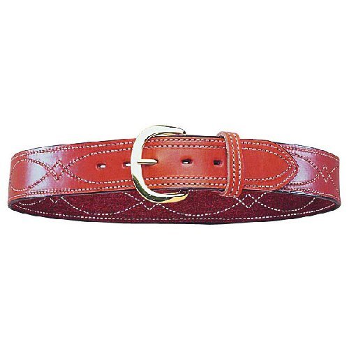 Safariland B9 Reversible Fancy Stitched Belt Tan Size 34 1.75in Brass