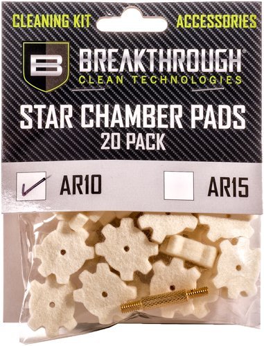 Breakthrough AR-10 STAR CHAMBER PAD 20 PK W/ 8-32 ADTR