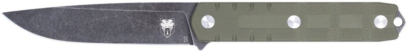 CobraTec CTOWODGDNS Outdoor Warrior 4.5" D2 Steel Blade G10 Handle Knife