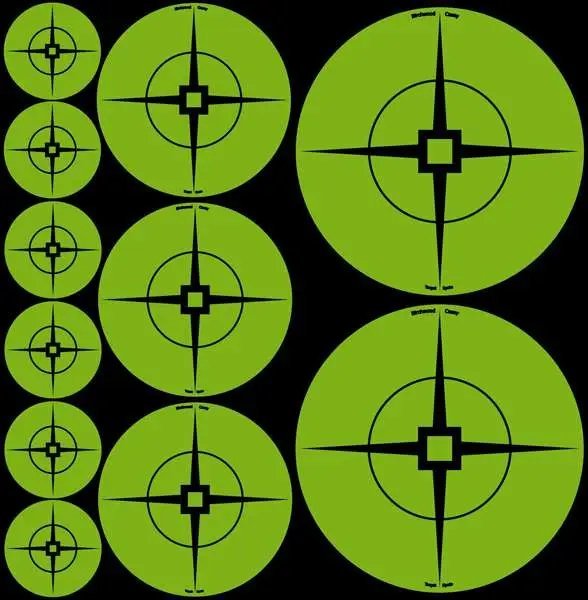 Birchwood Casey Green Target Spots Assorted Sizes