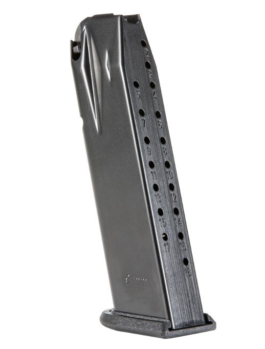 Walther 2864789 PDP Full Size 18rd 9mm Black Aluminum Magazine