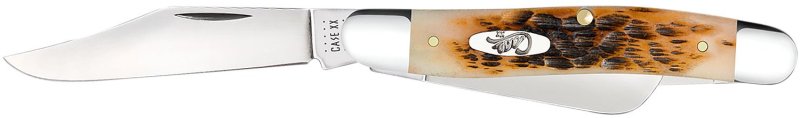 Case Cutlery Stockman 3BLD 3 7/8" Amber Bone Knife