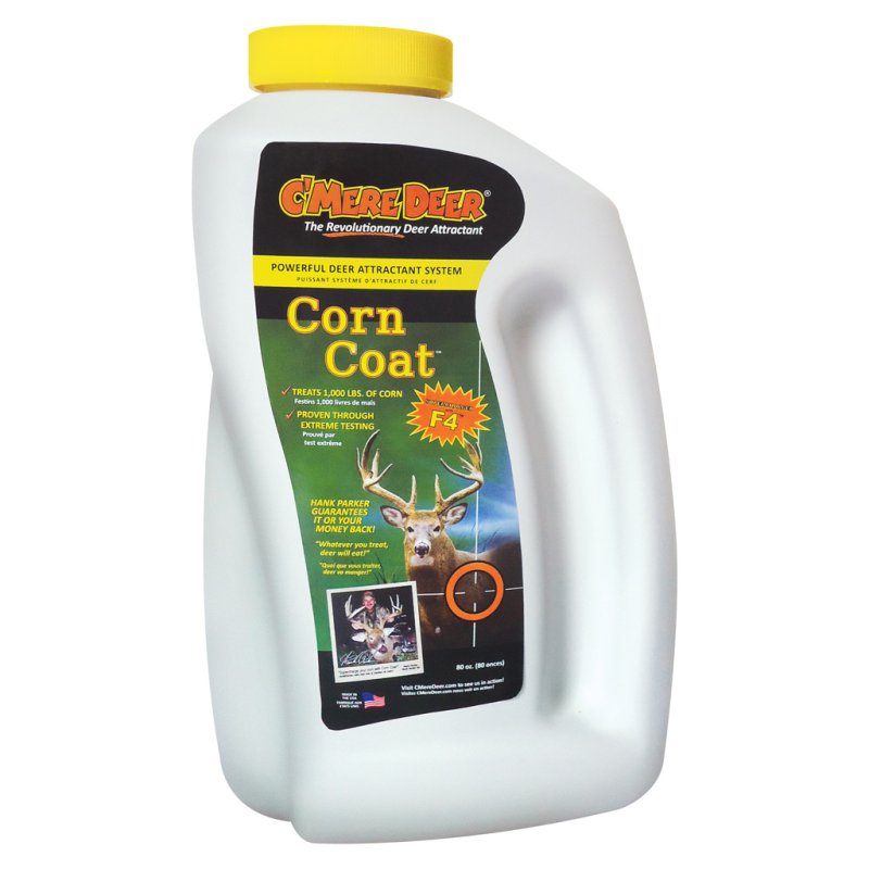 C'Mere Deer CMD00202 Corn Coat Attractant 80 oz Bottle, Treats 50 lbs