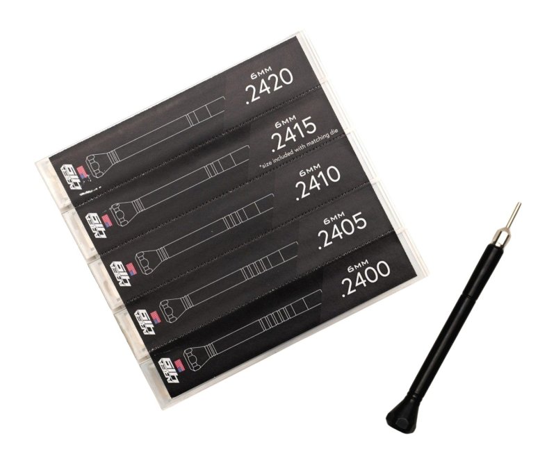 Area 419 419-Mandrels-6mm Zero Sizing Die Kit, 4 Mandrels, 17-4PH Steel