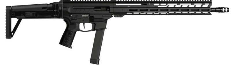 CMMG Dissent MkGs 9mm 16.1 In 33 Round Armor Black 99AE10FAB