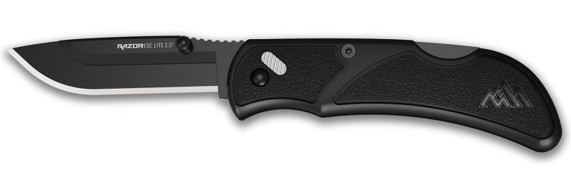 Outdoor Edge RCK25-2C Razr Lite EDC 2.5" Black Folding Knife