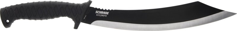 Schrade Decimate Parang 3Cr13 Steel 11.75 In Rubberized Handle Black