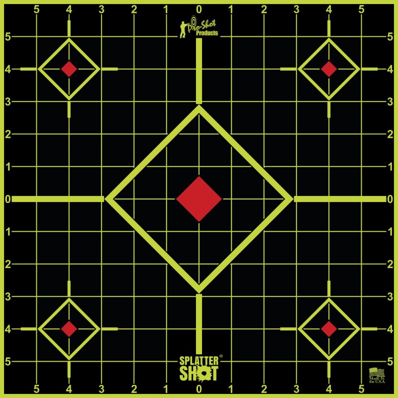 Pro-Shot Splatter Shot 12 Green Sight In Target - Peel-and-Stick 5/ct