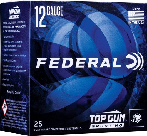 Federal TGL12 8 Top Gun Light 12ga 2.75" 2.75dr 1-1/8 #8 Shotgun Ammo
